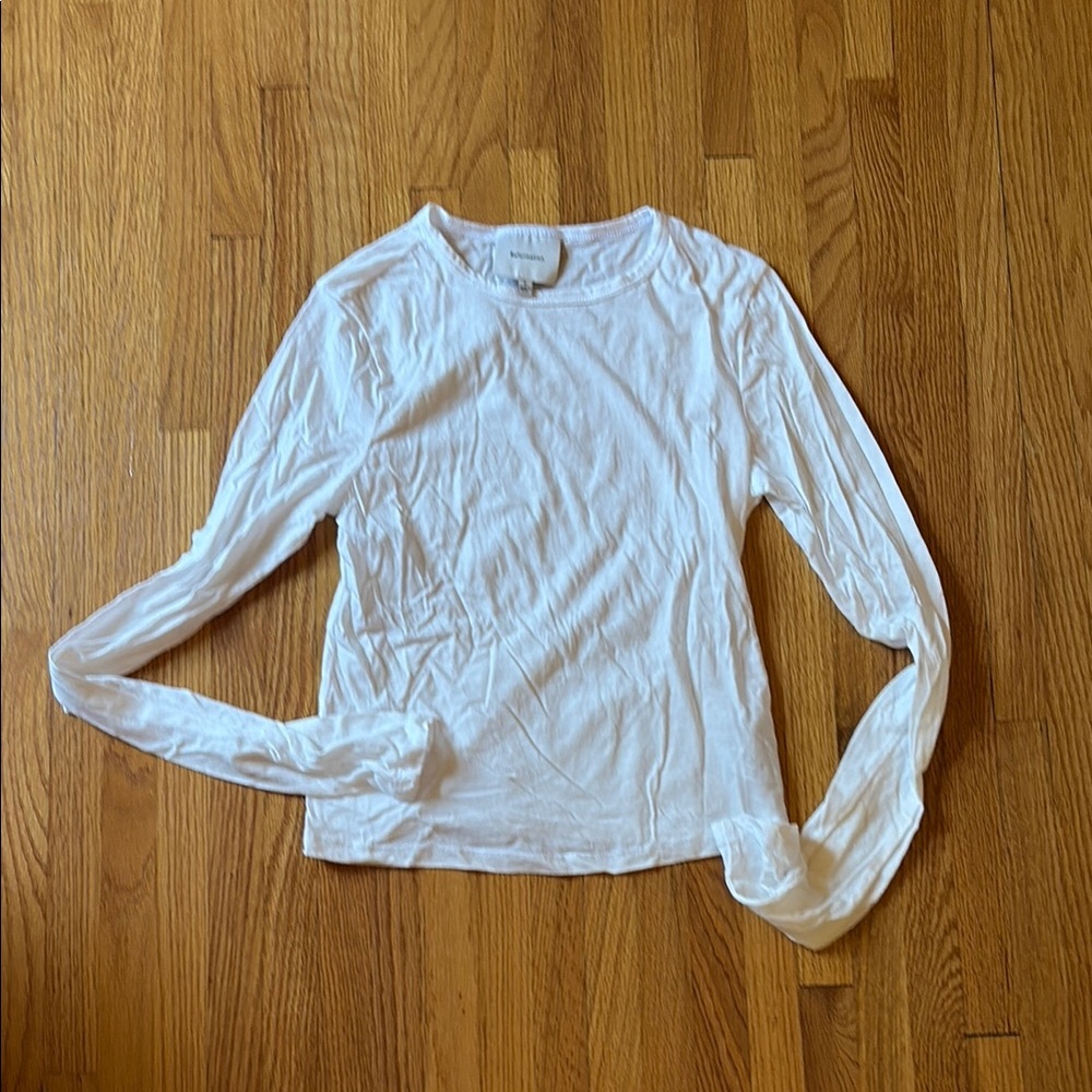 Reformation Ezra slim fit long sleeve tee